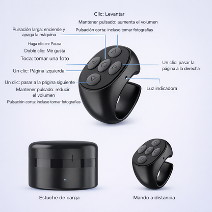 Anillo Bluetooth Celular Control Remoto Tik Tok