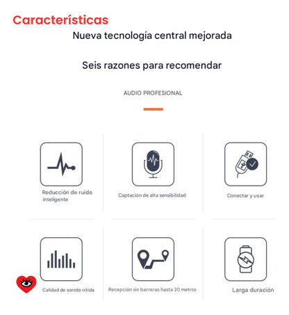 Microfono Inalambrico Corbatero X2 Profesional Usb Veoquiero