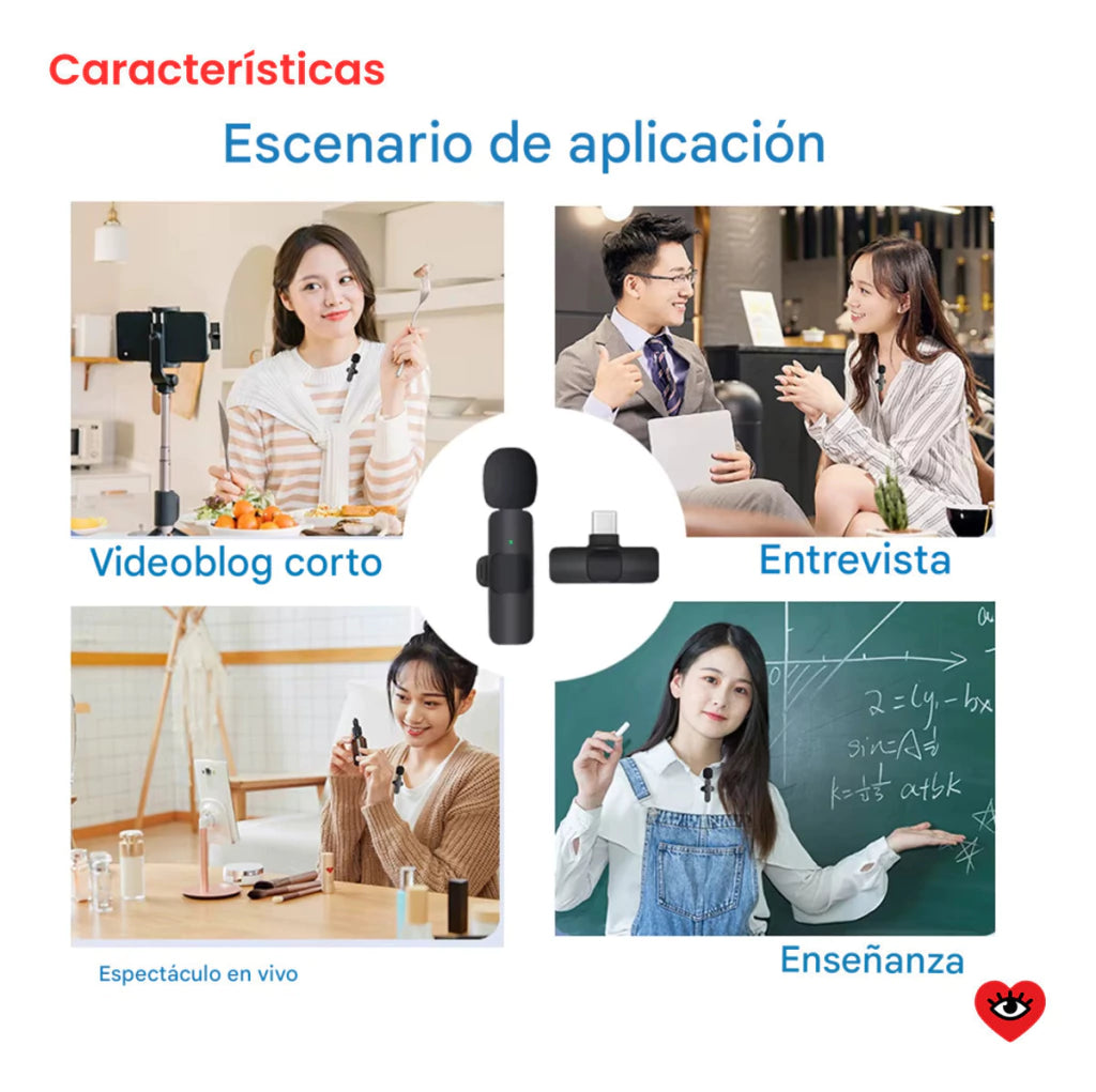 Microfono Inalambrico Corbatero X2 Profesional Usb Veoquiero