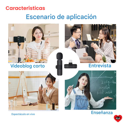 Microfono Inalambrico Corbatero X2 Profesional Usb Veoquiero