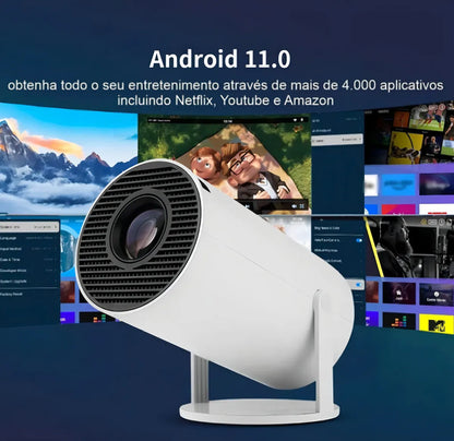 🎥 Proyector Portátil -  4k Hy300 Full Hd Wifi Hdmi Android 11 Bt 5.0 🎥